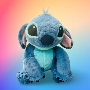 Disney Parks Stitch Plush 18" Lilo & Stitch Large Blue Alien Stuffed Animal Toy